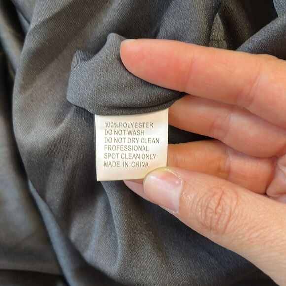 NWOT Mac Duggal | 67143F Black Lace Bodice Long Sleeve Plus Size Gown 14W - Picture 13 of 13